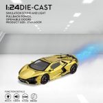 ماکت فلزی ماشین لامبورگینی مقیاس 1.18چراغدار موزیکال عقبکش - Image 2